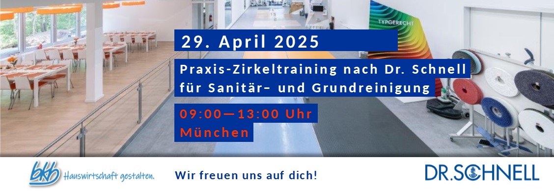 Zirkel-Training nach Dr. Schnell für die Sanitär- und Grundreinigung